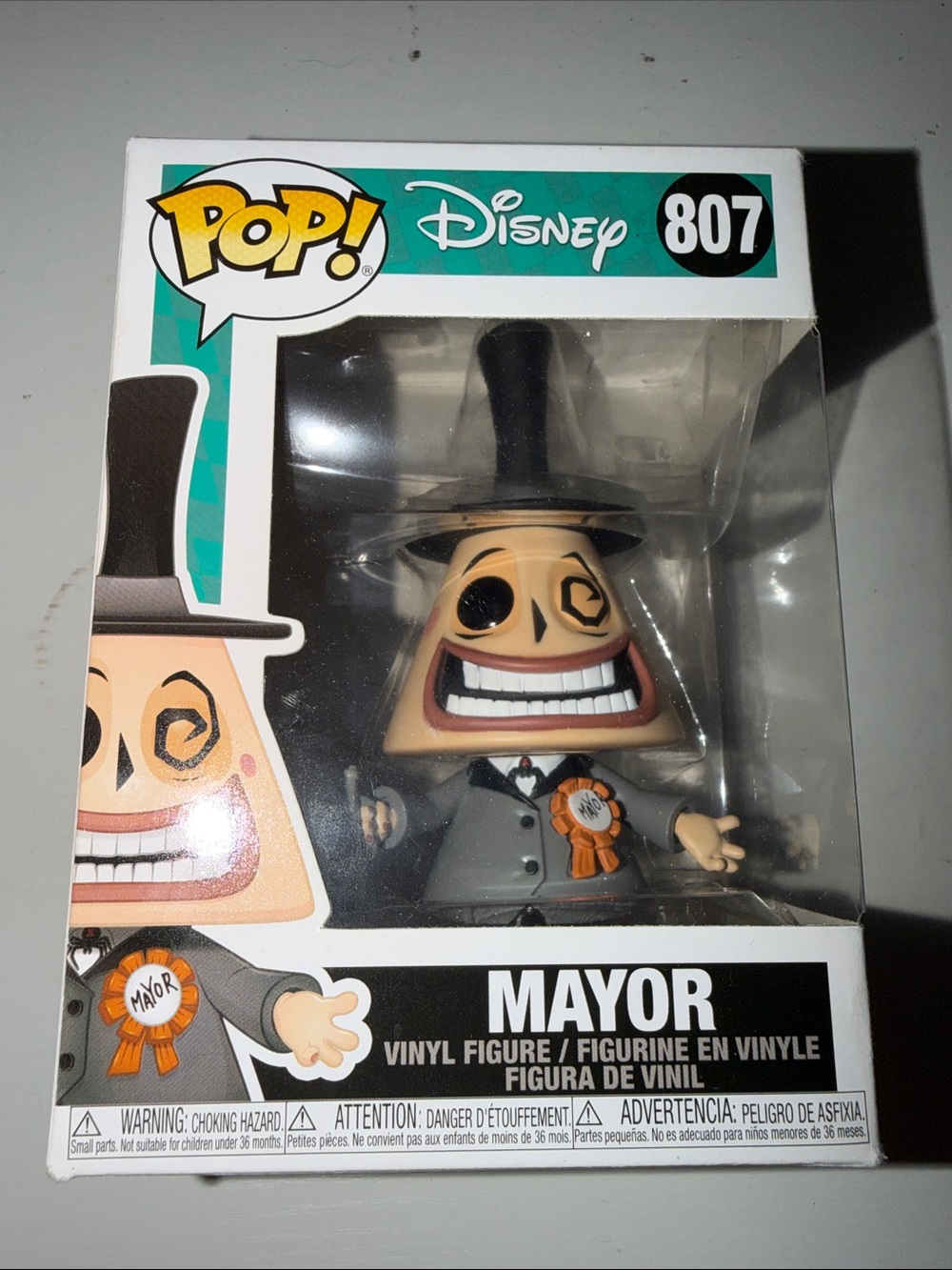 Funko POP! Disney Mayor #807 Vinyl Figure in Gray and Cream